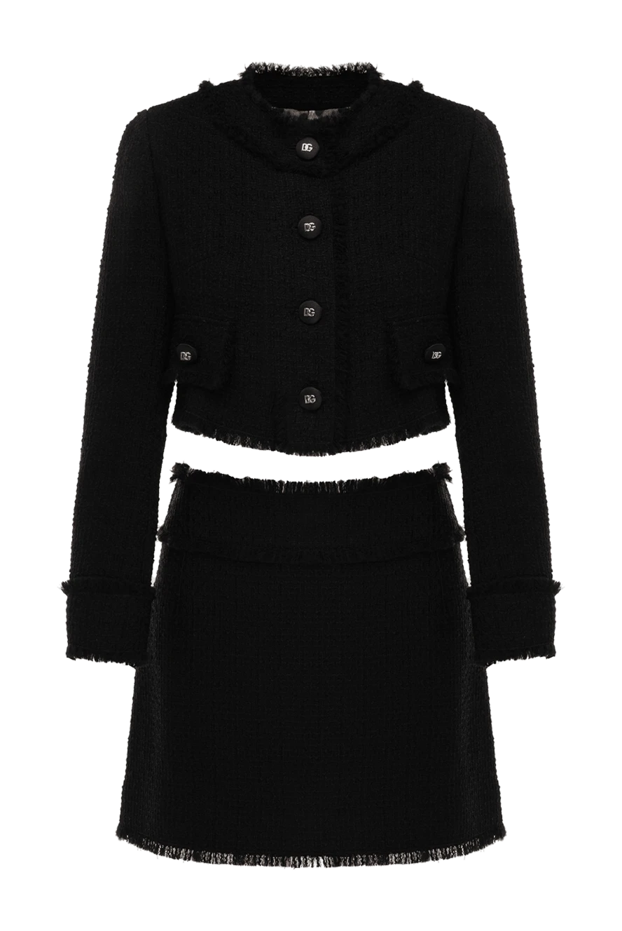 Dolce & Gabbana woman women's black suit with a skirt made of wool and polyamide купить с ценами и фото 177229 - photo 1