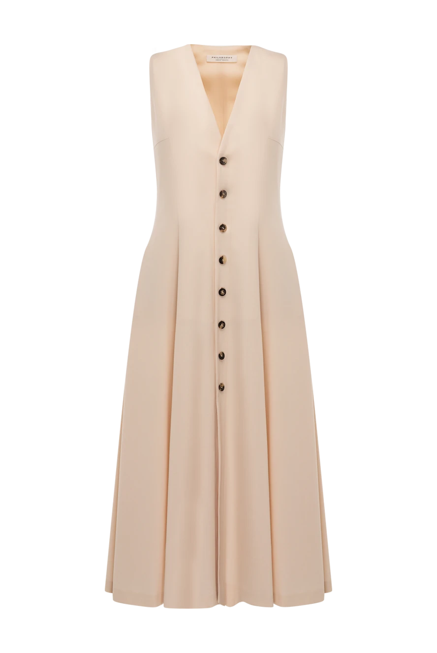 Philosophy di Lorenzo Serafini woman women's dress beige купить с ценами и фото 177243 - photo 1