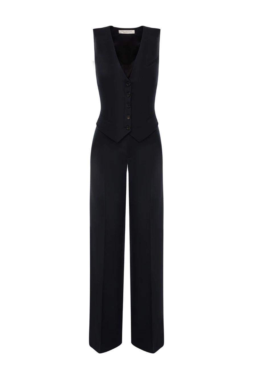 Philosophy di Lorenzo Serafini woman women's blue suit with trousers купить с ценами и фото 177250 - photo 1