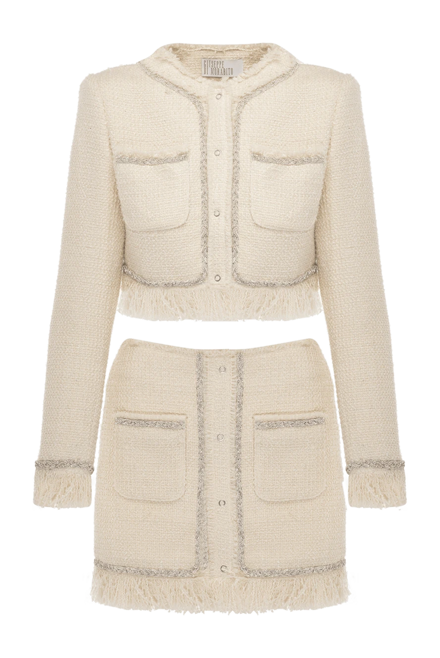 Giuseppe Di Morabito woman women's beige suit with skirt купить с ценами и фото 177291 - photo 1