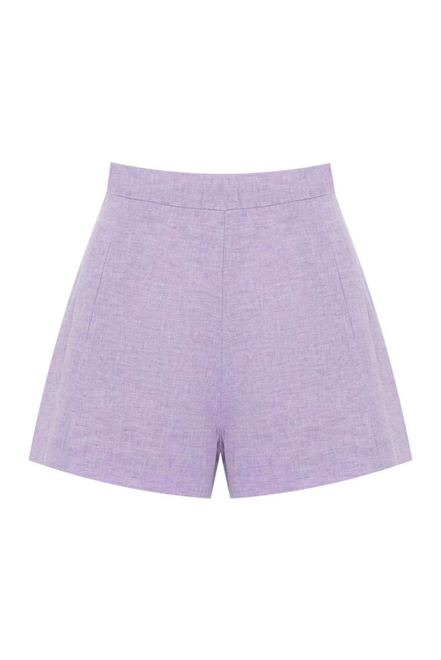 Forte dei Marmi Couture woman women's linen shorts purple купить с ценами и фото 177297 - photo 1