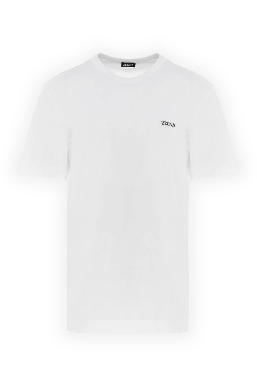 Ermenegildo Zegna man cotton t-shirt for men white купить с ценами и фото 177336 - photo 1