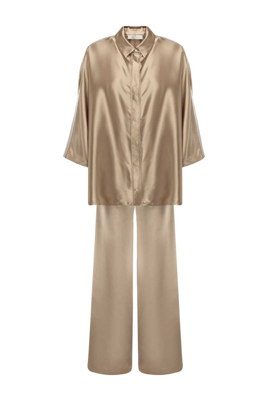 Panicale woman women's beige suit with polyester trousers купить с ценами и фото 177344 - photo 1