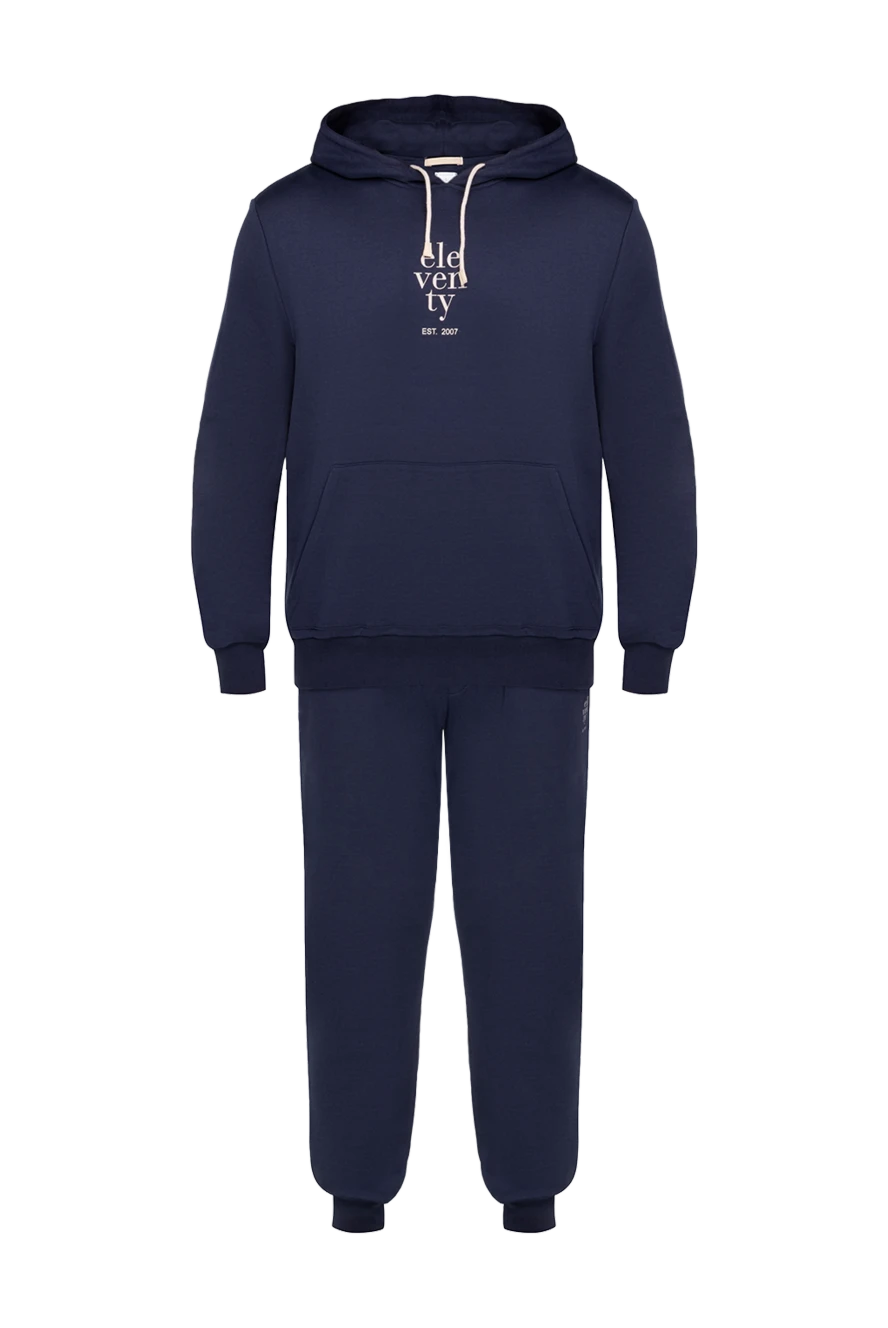 Eleventy man men's blue walking suit made of cotton and polyamide купить с ценами и фото 177507 - photo 1