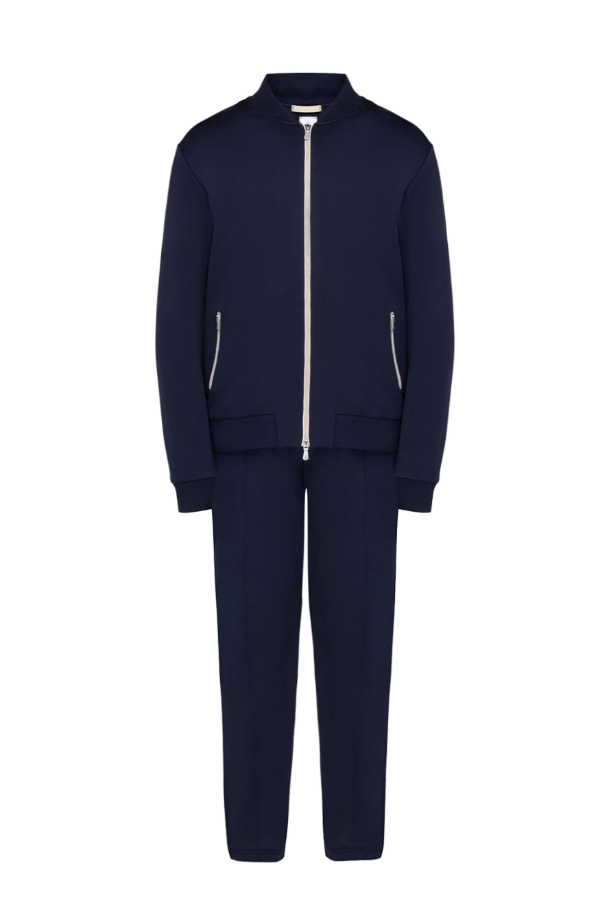 Eleventy man men's blue walking suit made of cotton and polyamide купить с ценами и фото 177509 - photo 1