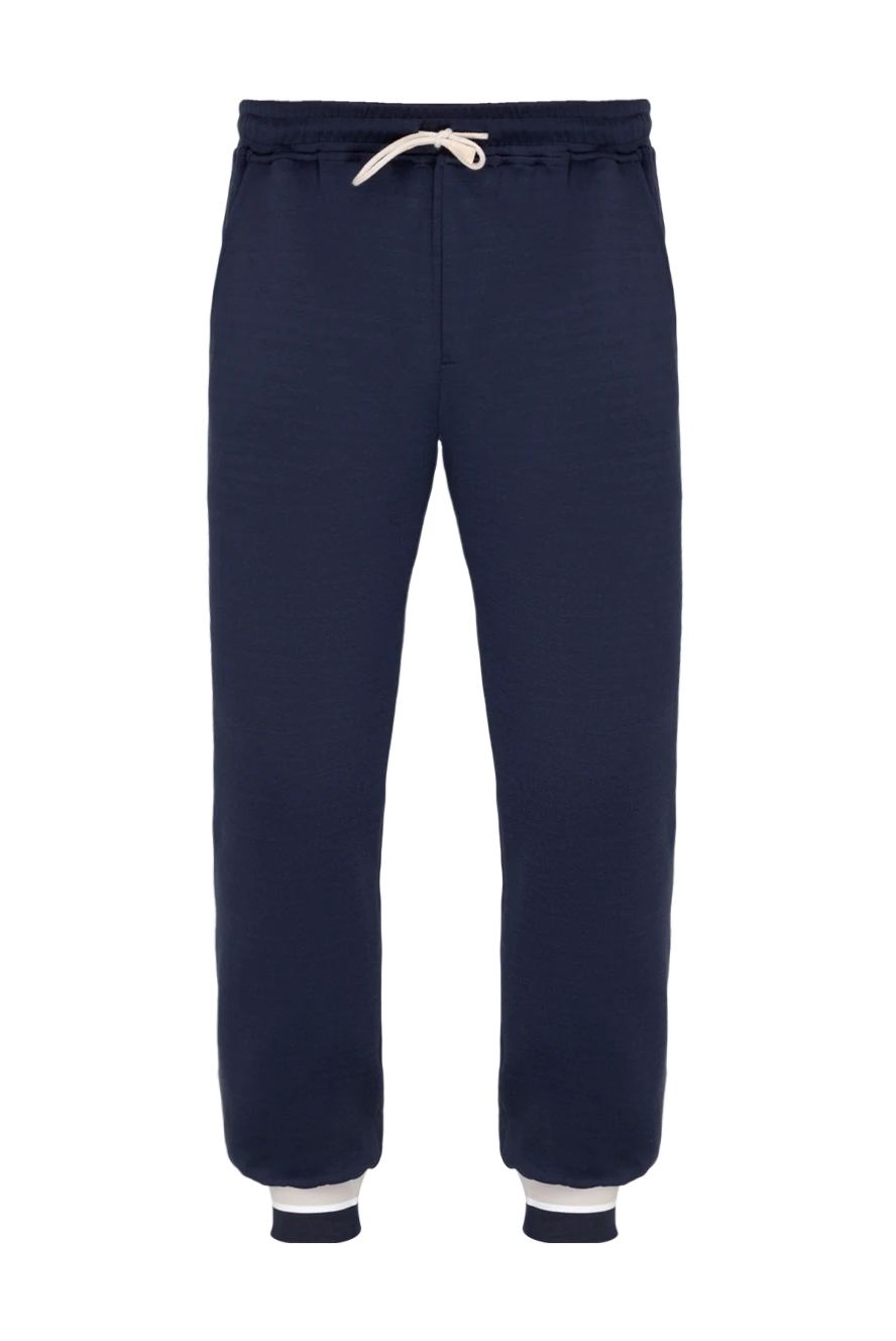 Eleventy man cotton and polyamide trousers for men, blue купить с ценами и фото 177510 - photo 1