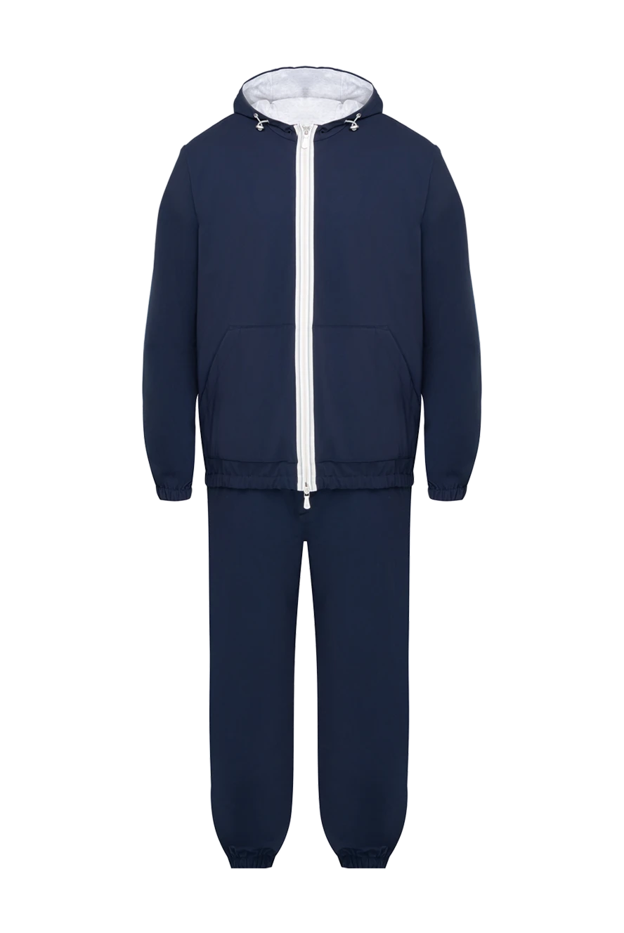 Eleventy man men's blue walking suit made of polyurethane and cotton купить с ценами и фото 177515 - photo 1