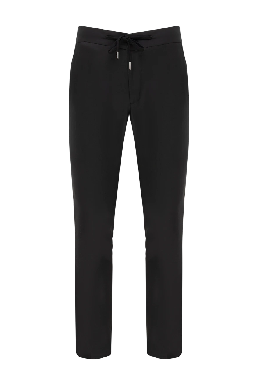 Cesare di Napoli man men's black wool trousers купить с ценами и фото 177582 - photo 1