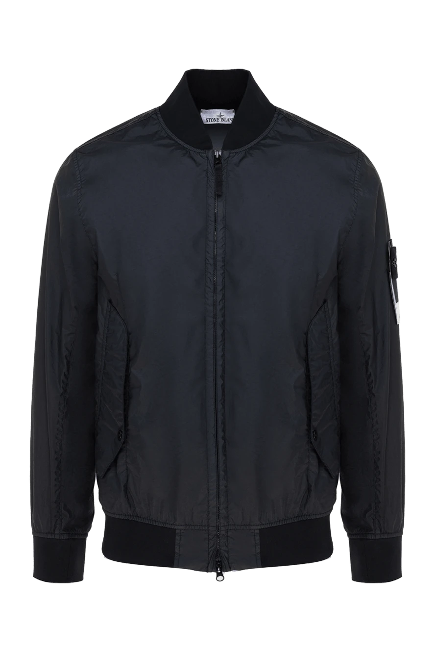 Stone Island man men's blue polyamide jacket купить с ценами и фото 177607 - photo 1