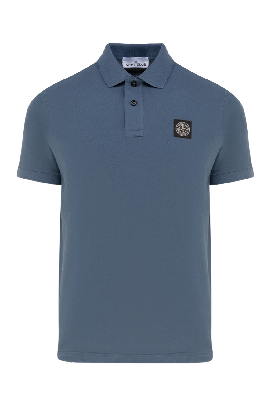 Stone Island man men's blue cotton polo купить с ценами и фото 177611 - photo 1