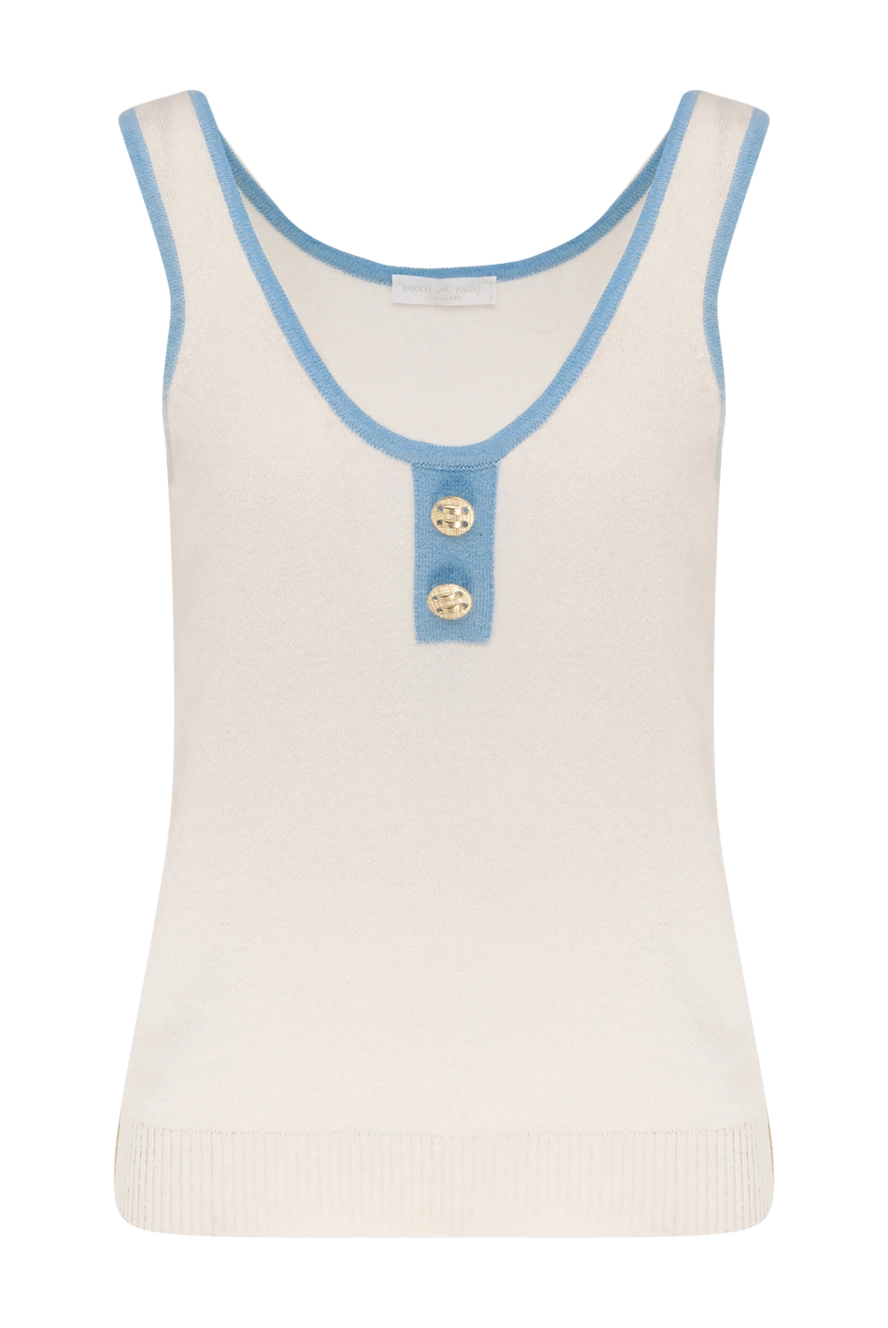 Rocco Ragni woman women's cashmere tank top, beige купить с ценами и фото 177648 - photo 1