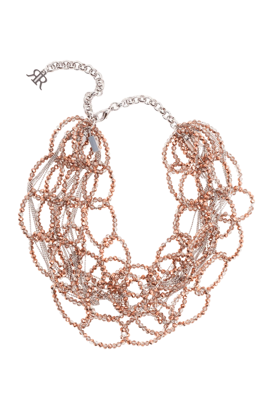 Rocco Ragni woman women's beige glass necklace купить с ценами и фото 177653 - photo 1