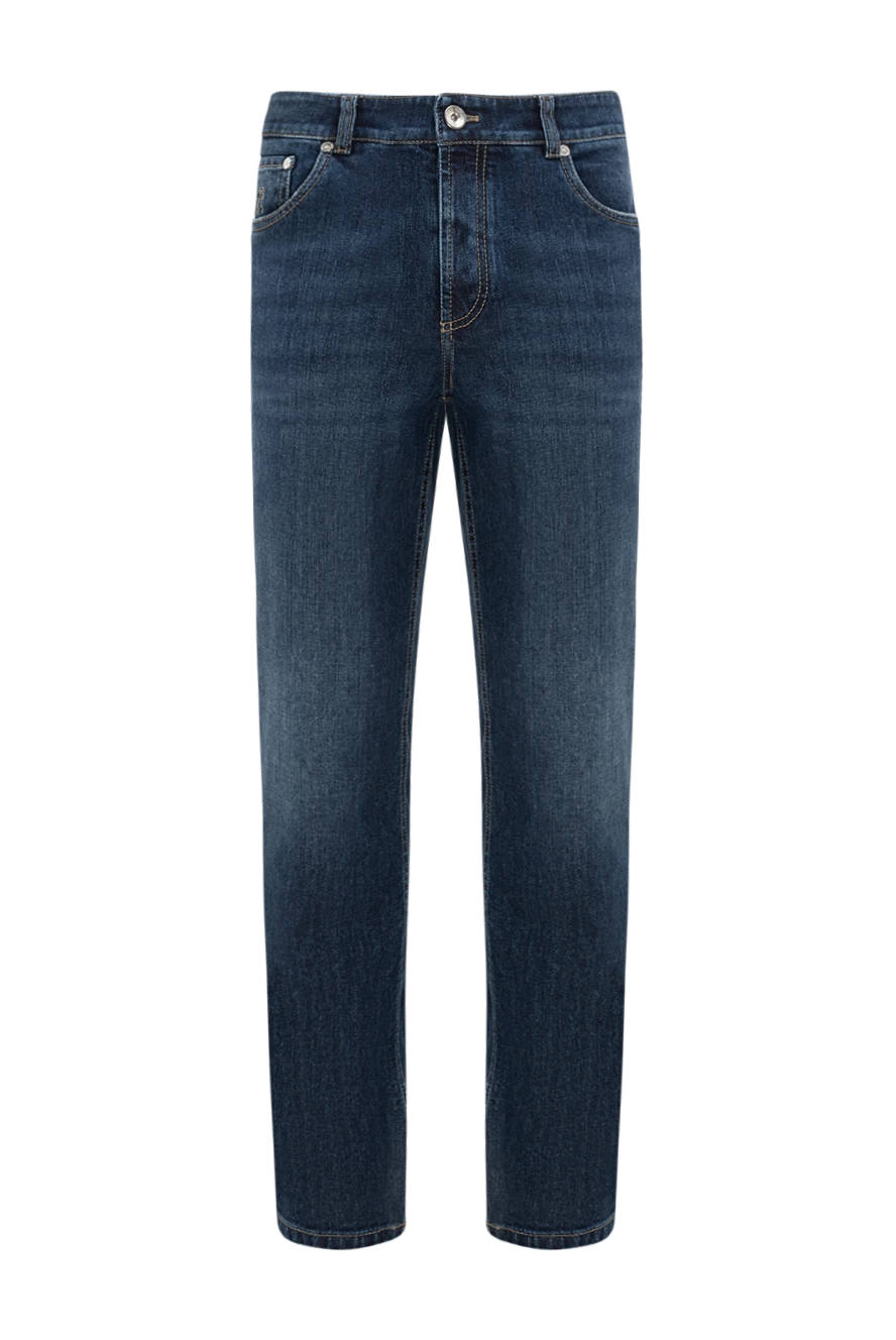 Brunello Cucinelli blue cotton and elastane jeans for men 177665 - photo 1