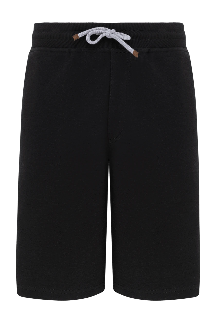 Brunello Cucinelli shorts made of cotton and polyamide for men black 177683 - photo 1
