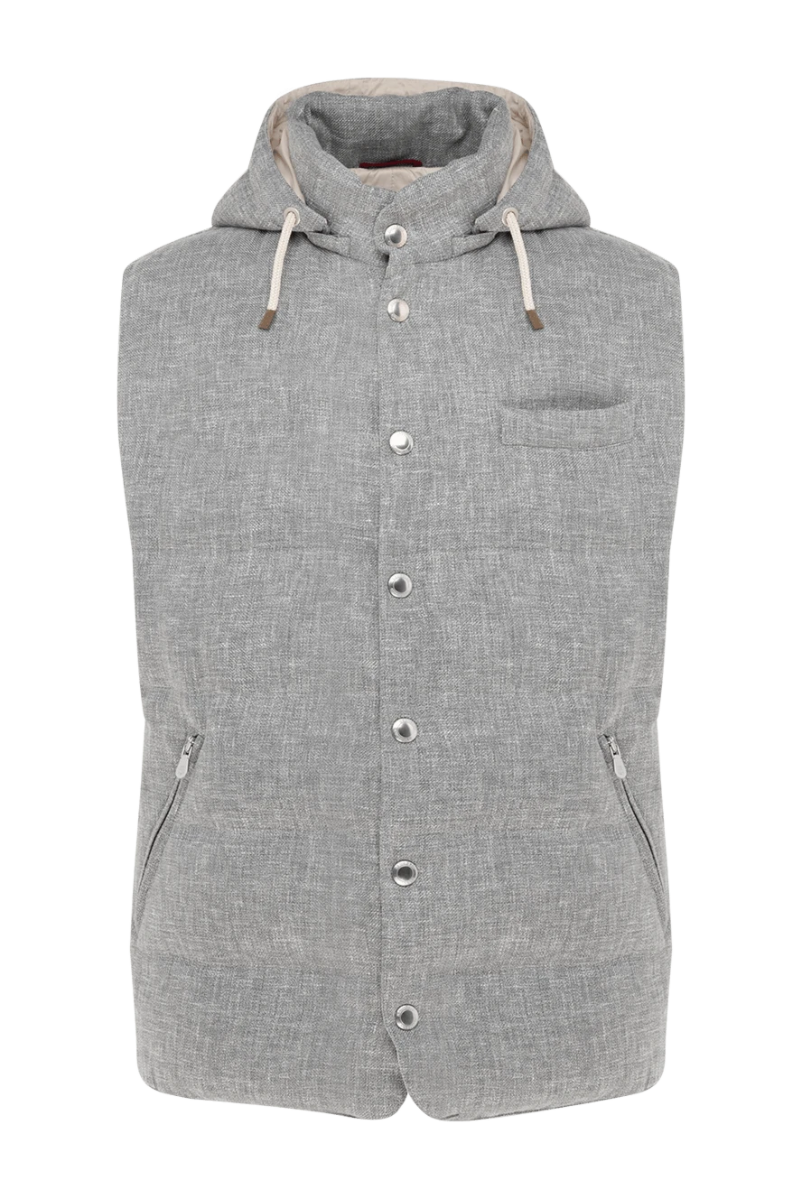 Brunello Cucinelli жилет мужской черный 177713 - фото 1