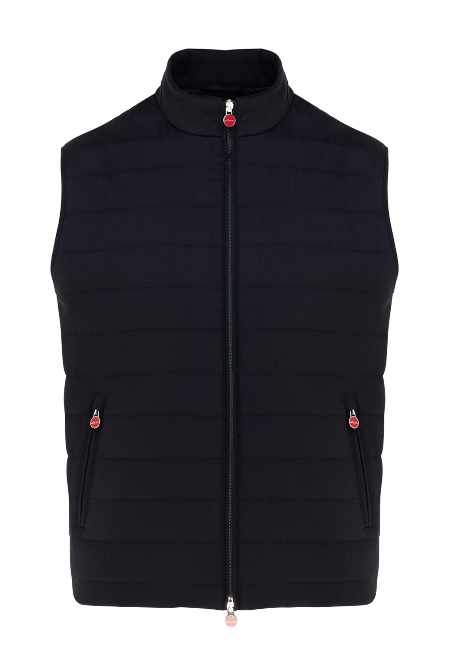 Kiton жилет стёганый тёмно-синий на молнии с воротником-стойкой
177714 - фото 1
