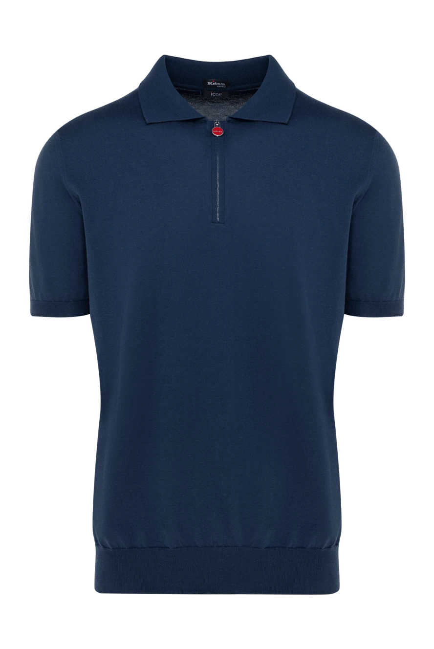 Kiton man men's blue cotton polo 177719 - photo 1