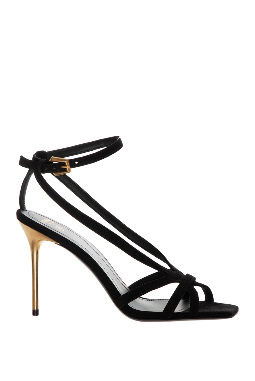 Balmain woman women's black suede sandals купить с ценами и фото 177748 - photo 1