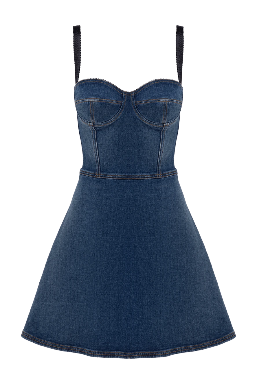 Dolce & Gabbana woman women's blue denim dress купить с ценами и фото 177771 - photo 1