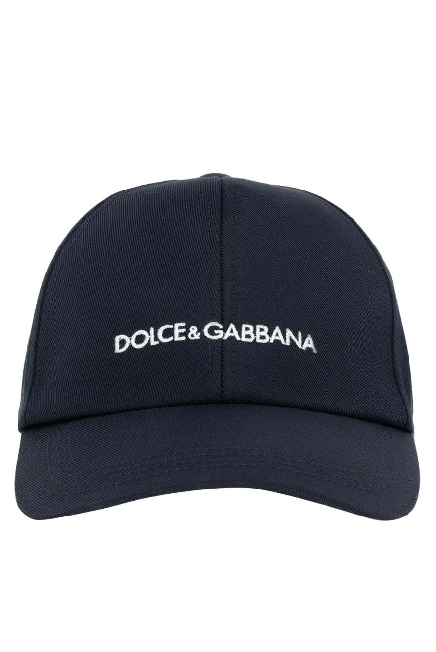 Dolce & Gabbana man cotton cap for men, blue купить с ценами и фото 177803 - photo 1