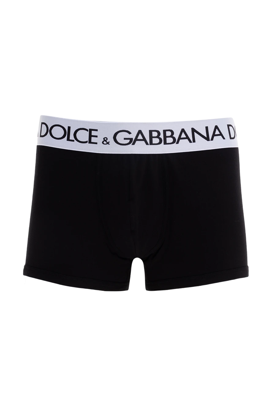 Dolce & Gabbana Ерлердікі мақта мен эластаннан тігілген қара түсті ерлер боксшы трусы купить с ценами и фото 177804 - фото 1