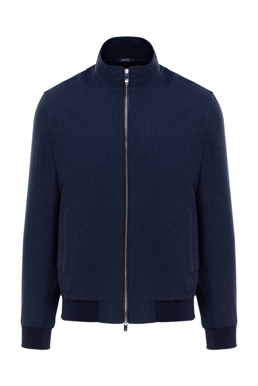 Tombolini man men's blue wool jacket купить с ценами и фото 177809 - photo 1