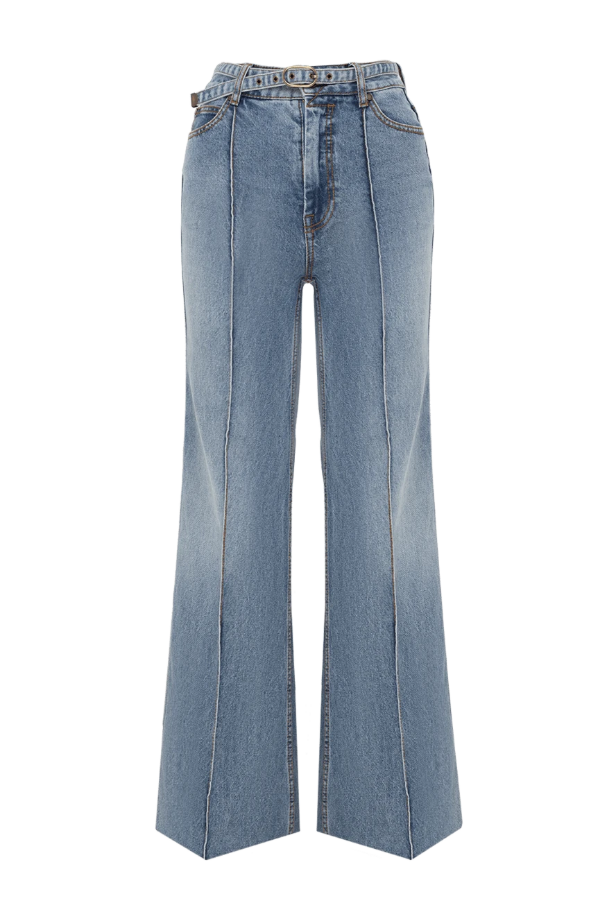 Zimmermann винтаж стиліндегі белбеуі бар және алдыңғы жағында сәндік тігістері бар джинсы
177815 - фото 1