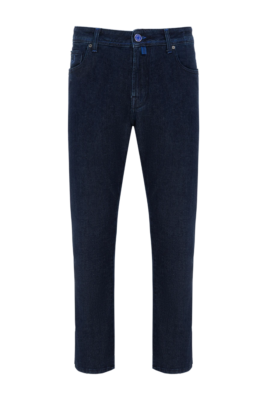 Jacob Cohen dark blue heavy denim jeans with signature button 177832 - photo 1