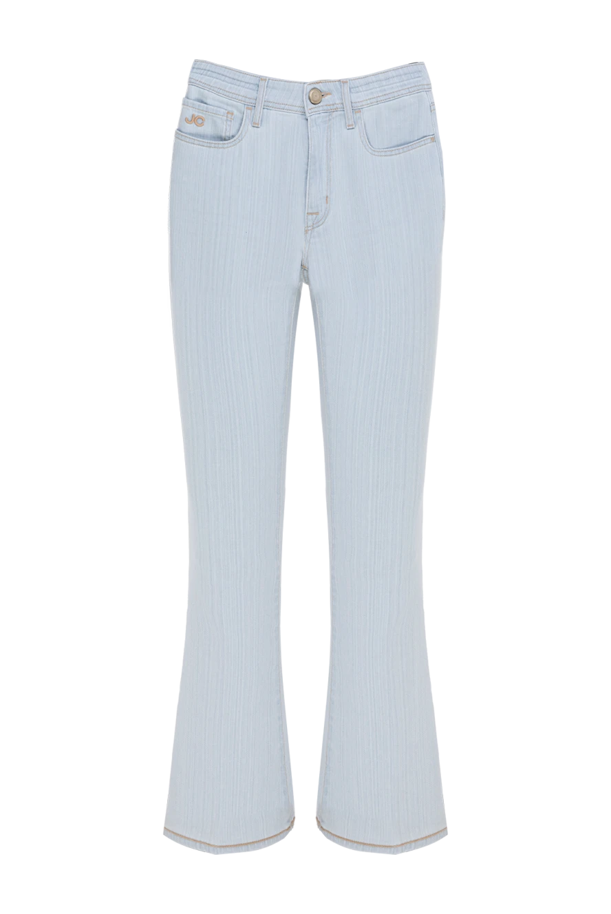 Jacob Cohen женские джинсы светло-голубые с лёгким клешем и фактурным рисунком
177838 - фото 1