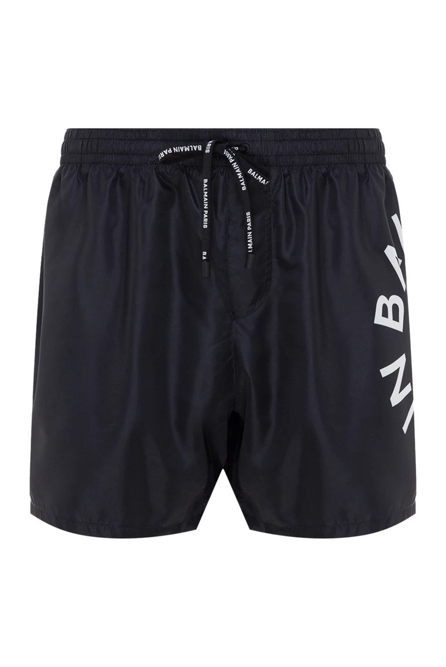 Balmain man men's black polyester beach shorts купить с ценами и фото 177847 - photo 1