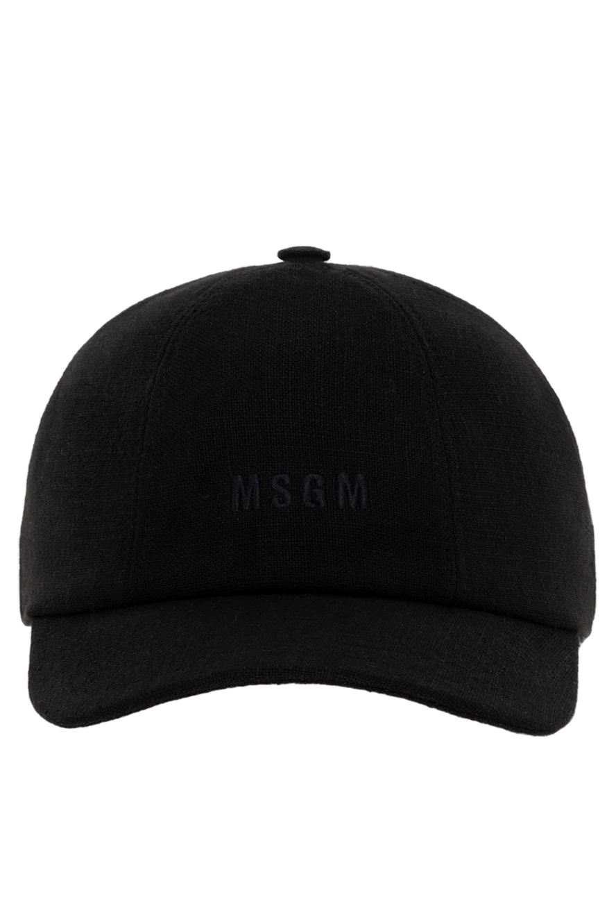 MSGM woman women's black viscose linen cap купить с ценами и фото 177862 - photo 1