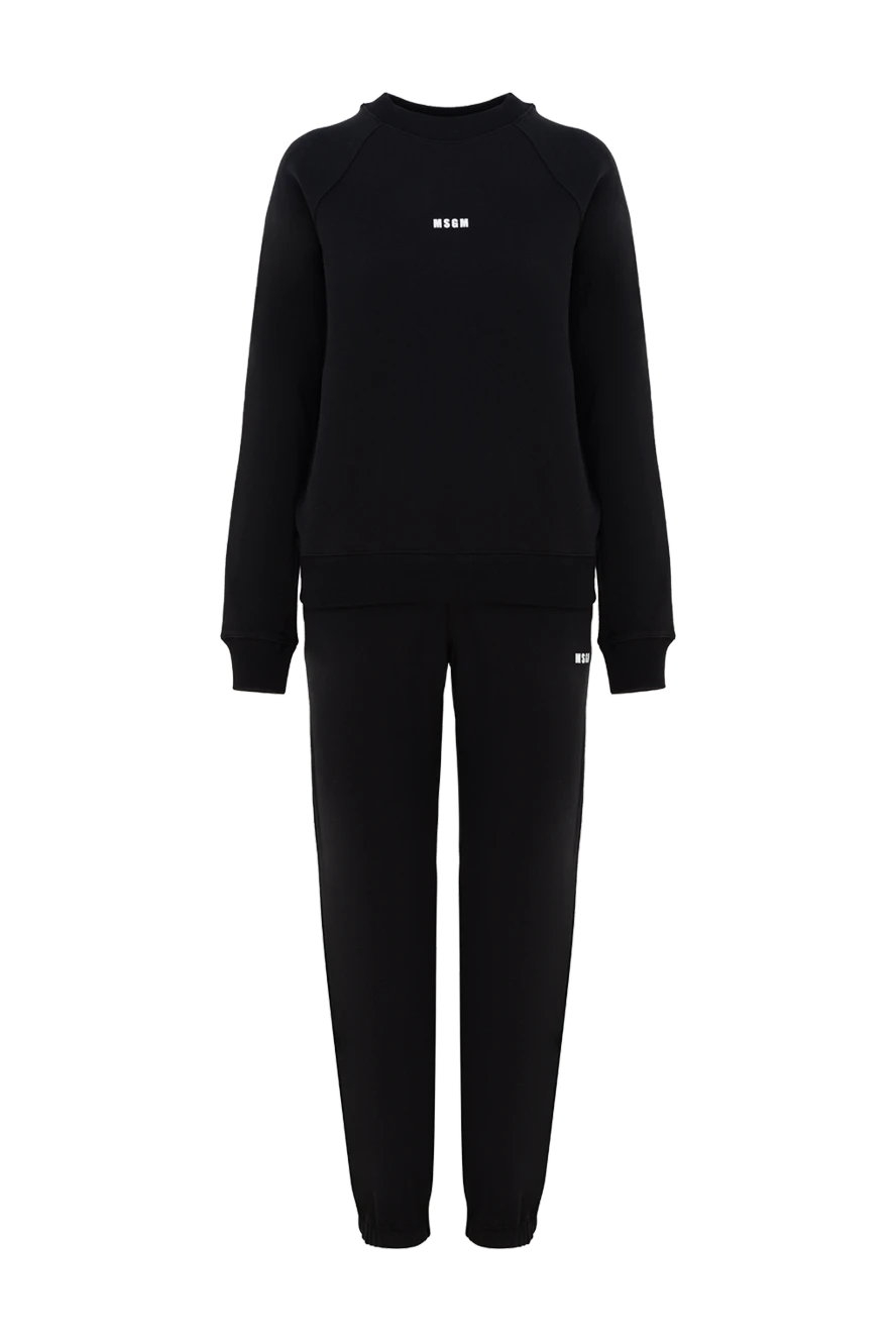 MSGM woman women's black walking suit made of cotton купить с ценами и фото 177875 - photo 1