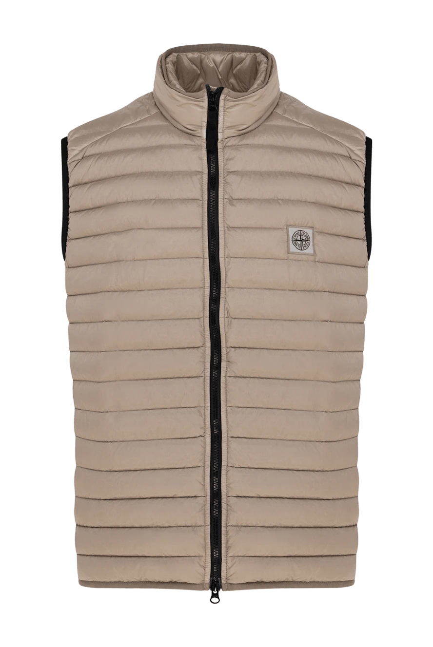 Stone Island man beige men's polyester vest купить с ценами и фото 177916 - photo 1