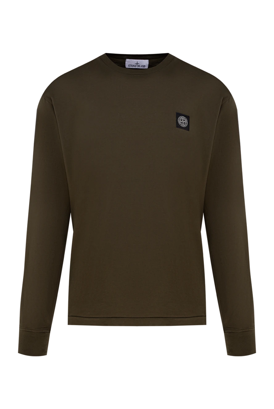 Stone Island man cotton sweatshirt for men, brown купить с ценами и фото 177917 - photo 1