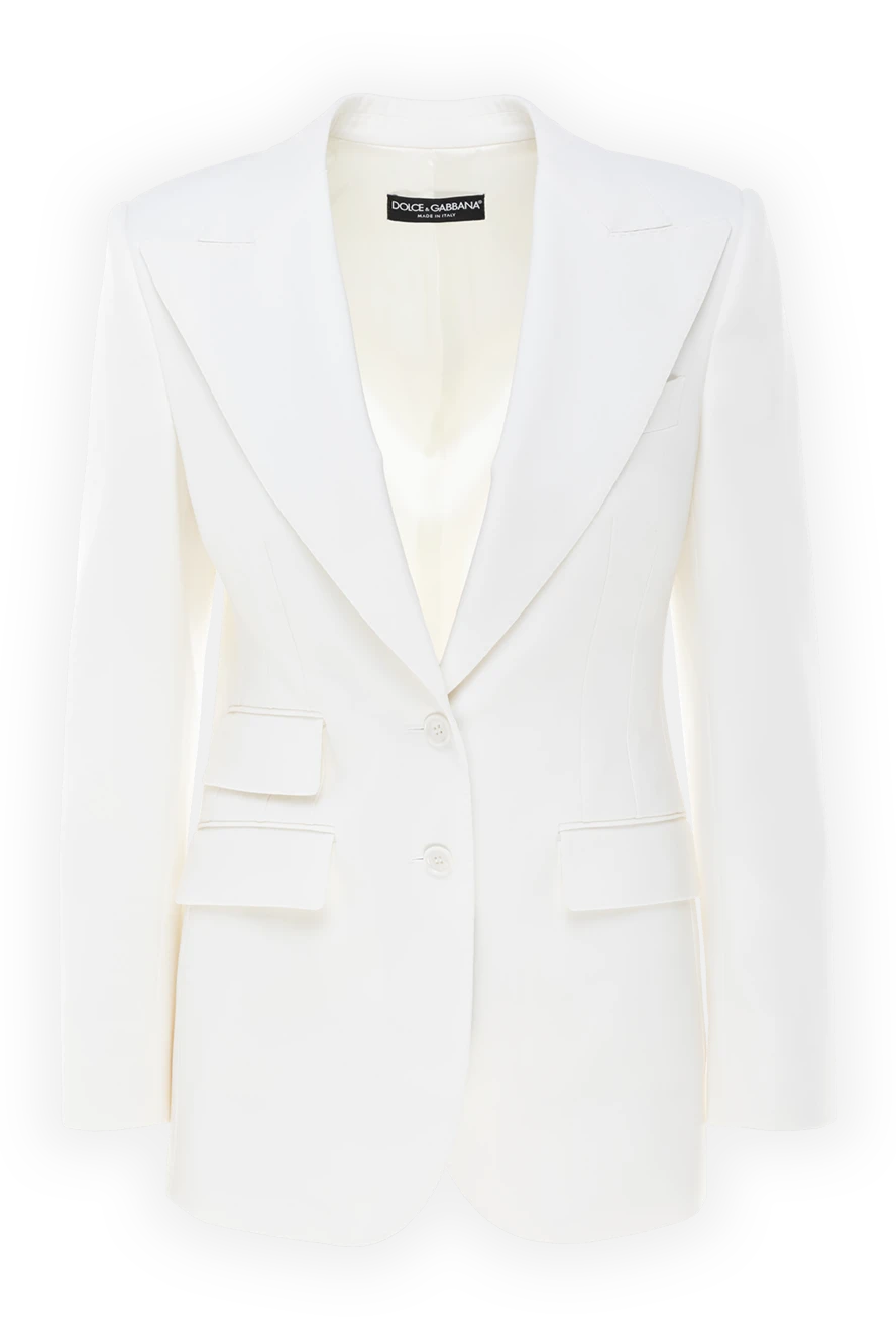 Dolce & Gabbana woman women's jacket white купить с ценами и фото 177953 - photo 1