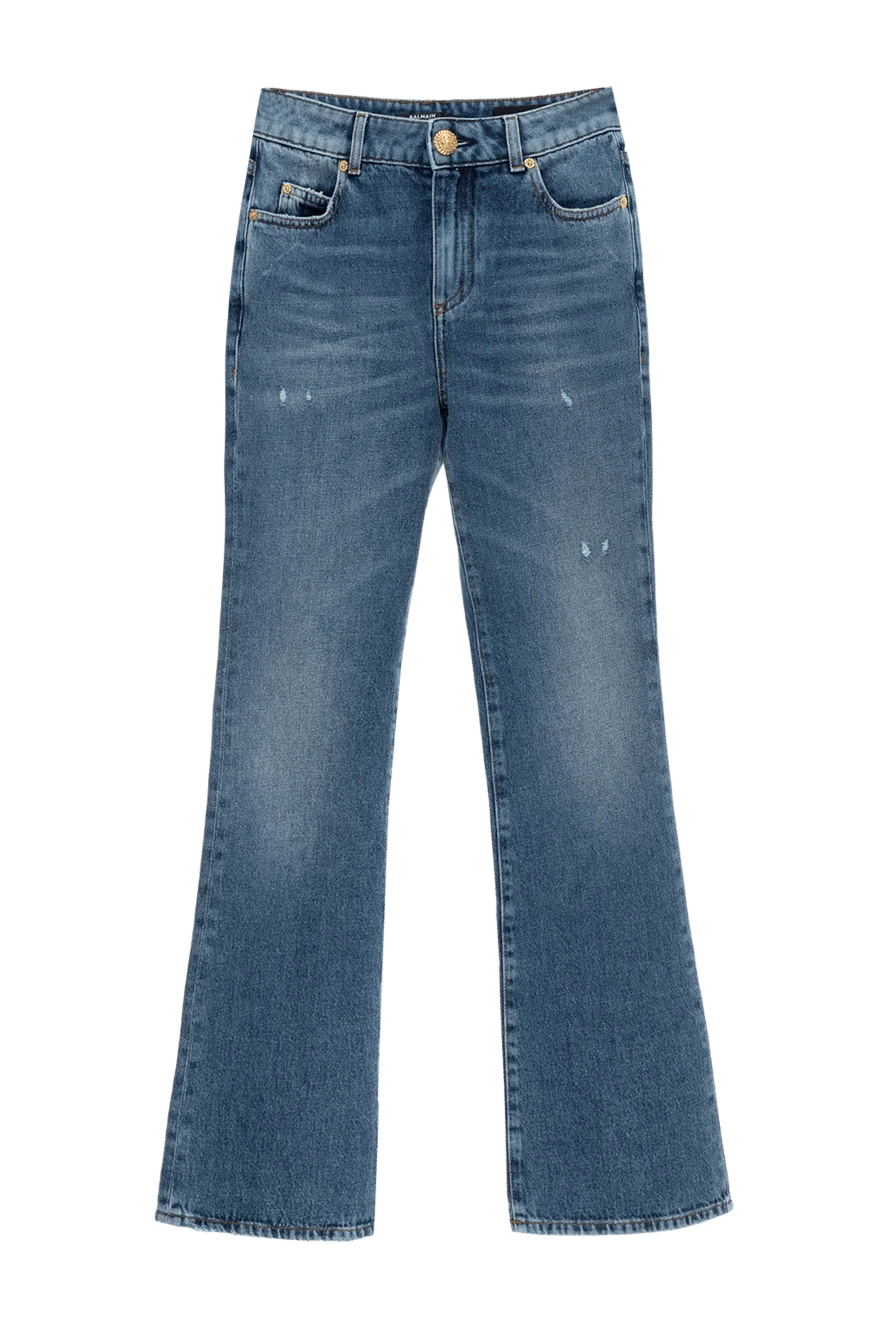 Balmain woman cotton jeans for women blue купить с ценами и фото 177960 - photo 1