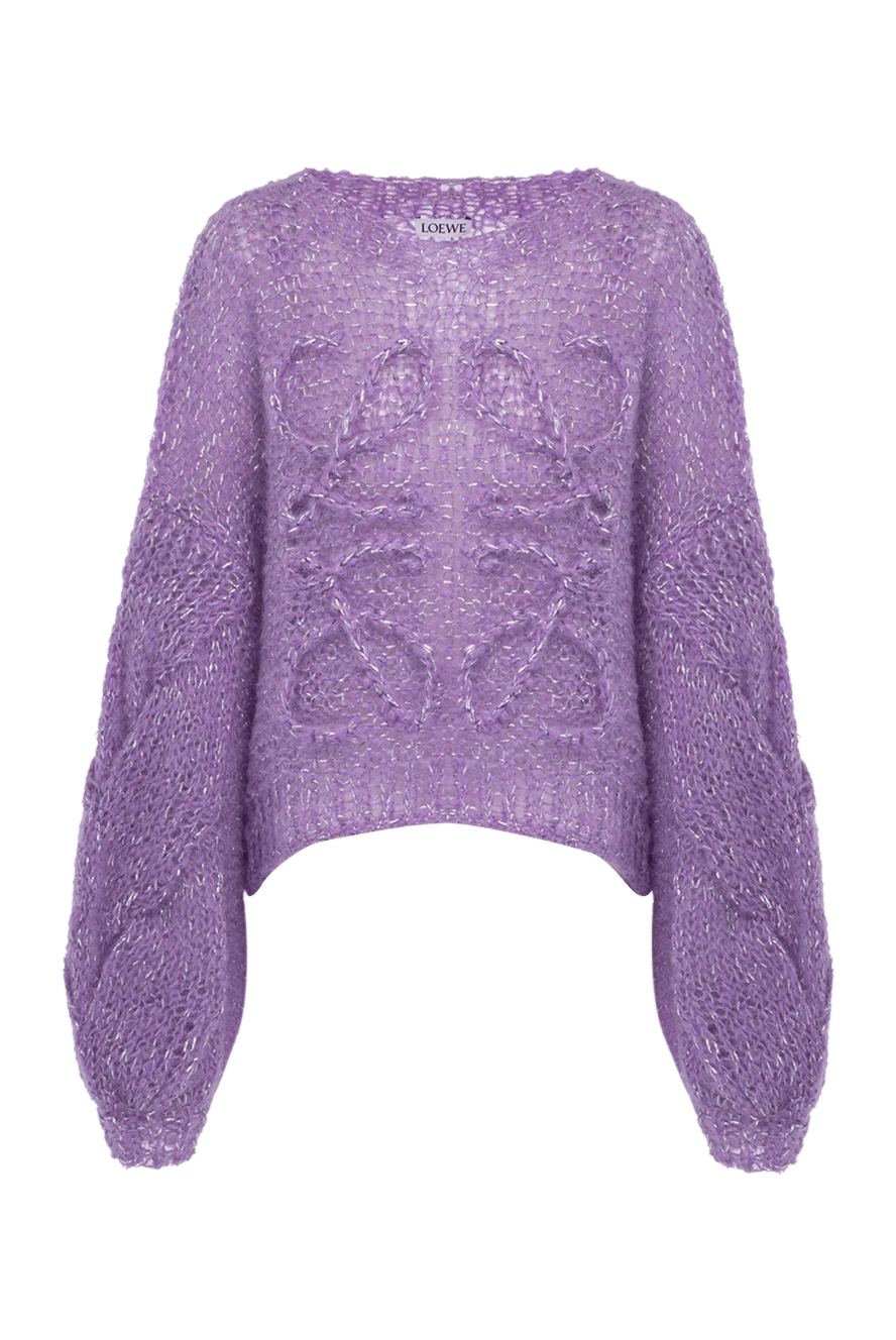 Loewe woman women's jumper purple купить с ценами и фото 178032 - photo 1