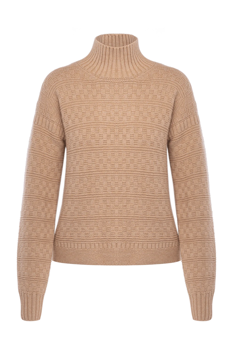 Loro Piana woman women's cashmere jumper, beige купить с ценами и фото 178060 - photo 1