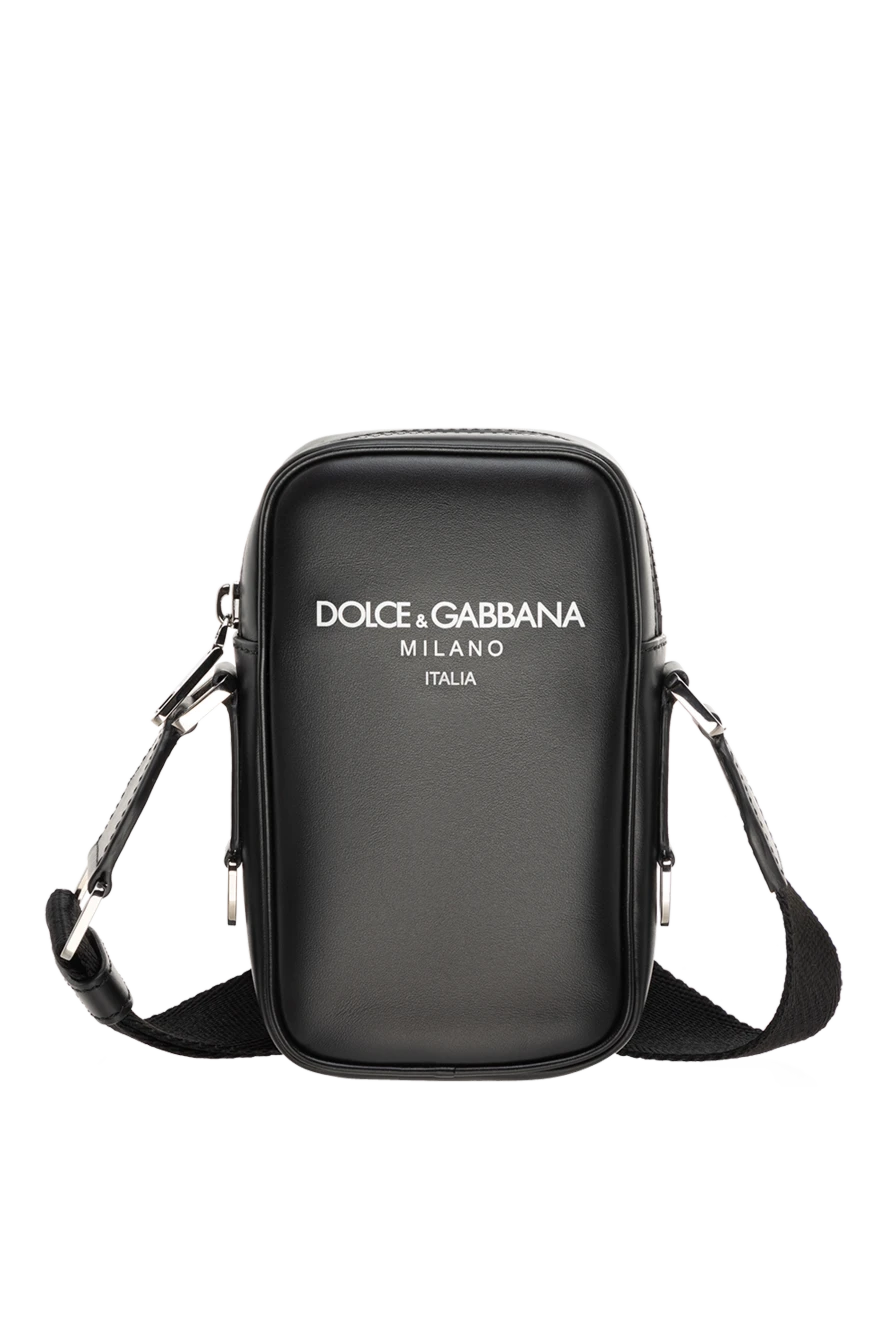 Dolce & Gabbana man men's black genuine leather bag купить с ценами и фото 178077 - photo 1