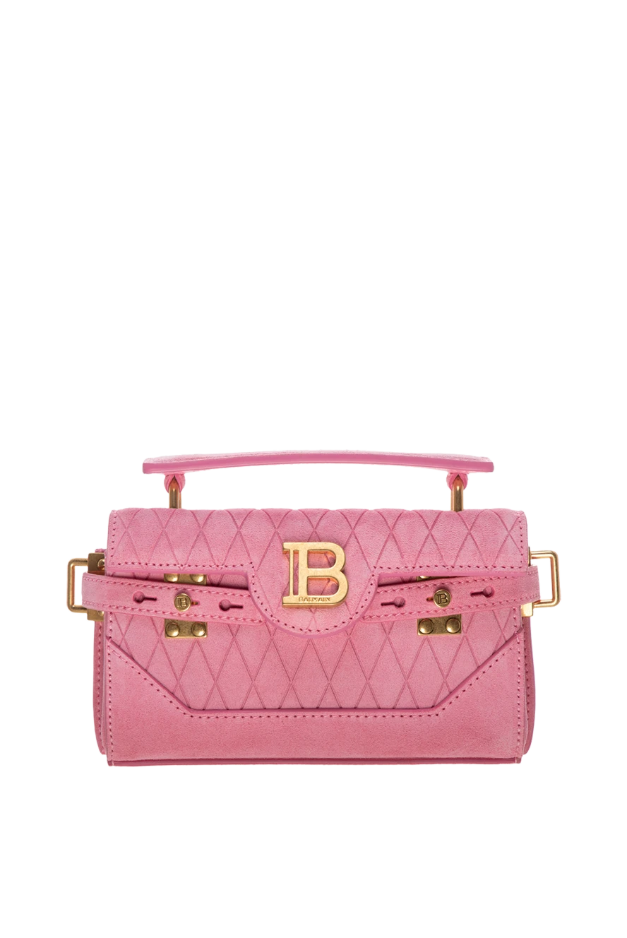 Balmain woman women's pink calfskin bag купить с ценами и фото 178087 - photo 1