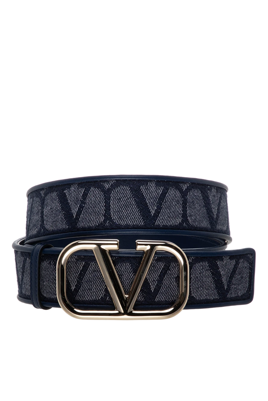 Valentino woman cotton and polyester belt women's blue купить с ценами и фото 178095 - photo 1