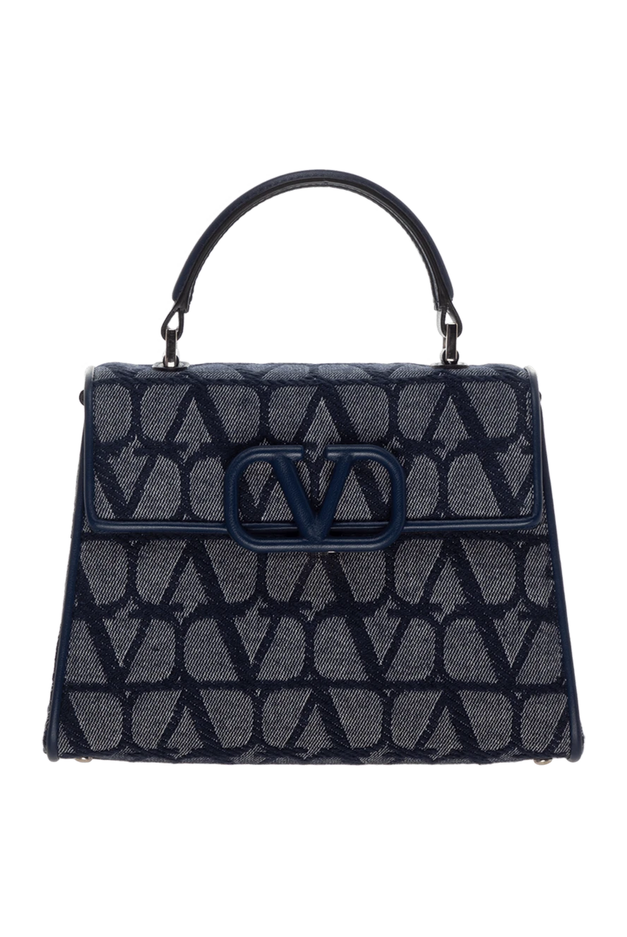 Valentino woman women's blue casual bag made of cotton and polyester купить с ценами и фото 178101 - photo 1