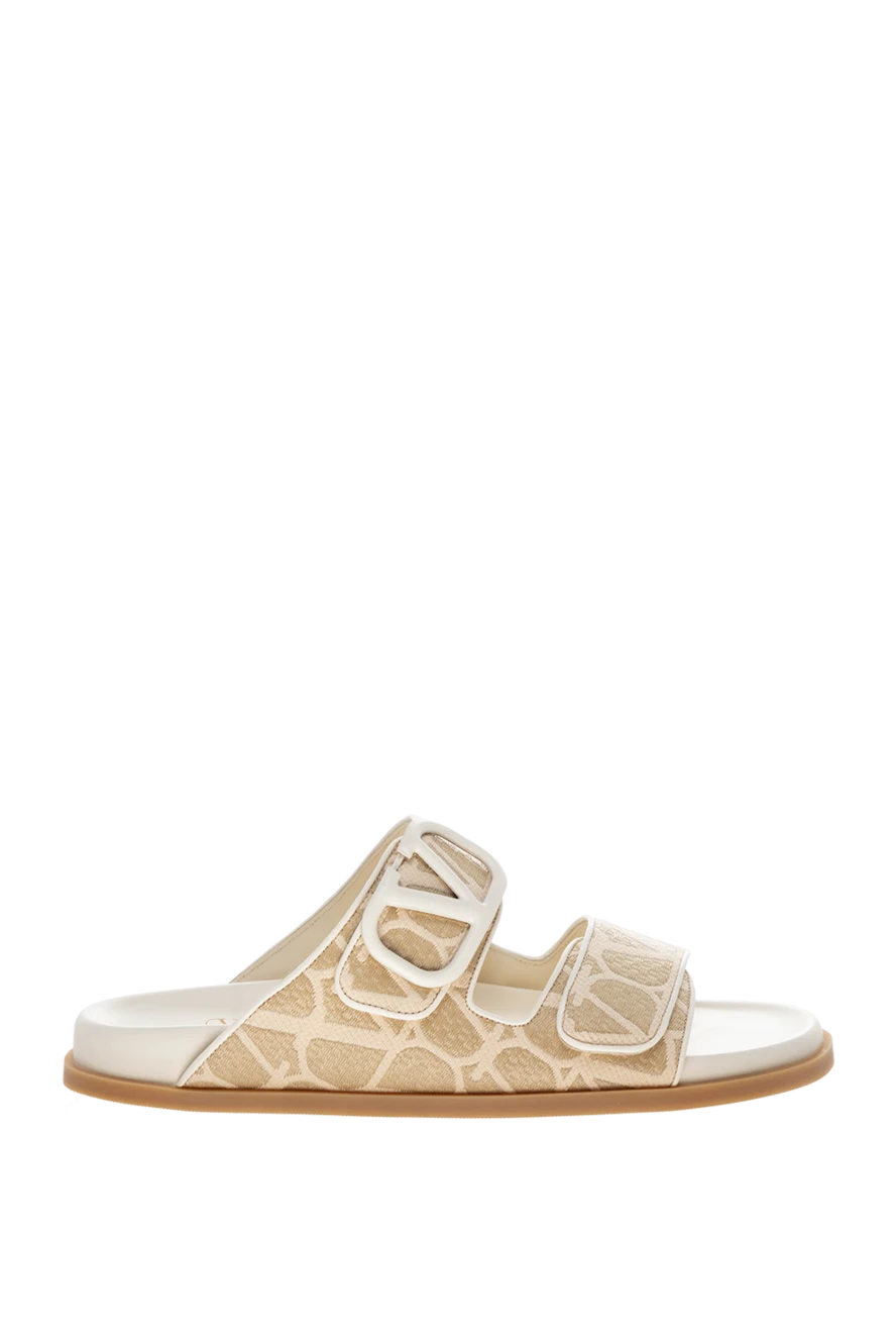 Valentino woman women's polyamide and cotton slippers, beige купить с ценами и фото 178104 - photo 1