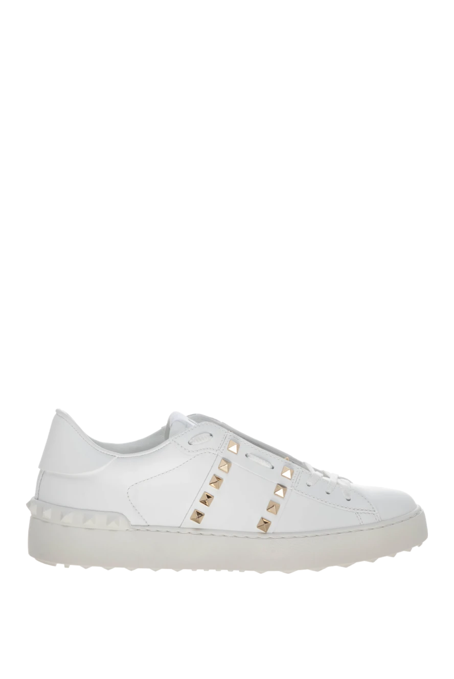 Valentino woman women's white genuine leather sneakers купить с ценами и фото 178106 - photo 1