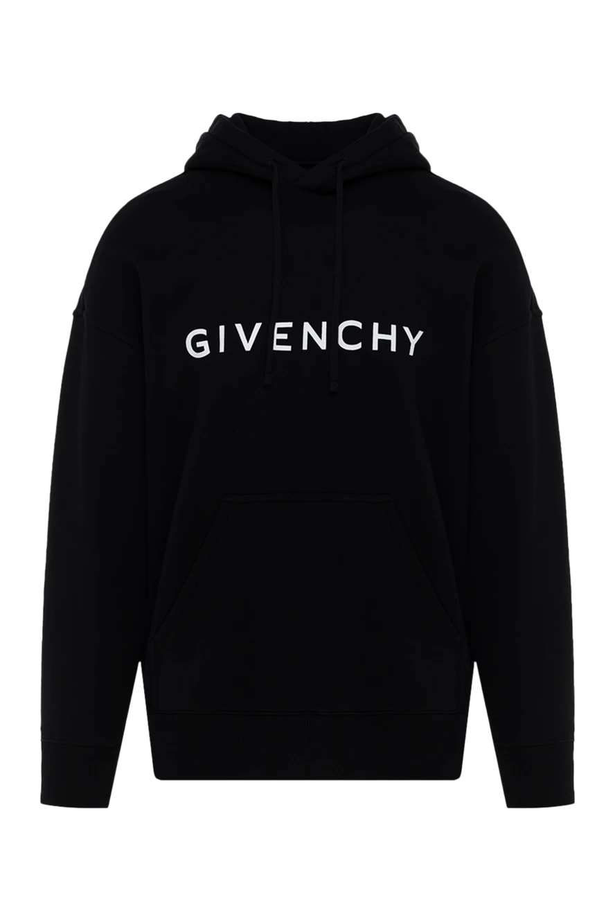 Givenchy man men's black cotton hoodie купить с ценами и фото 178223 - photo 1