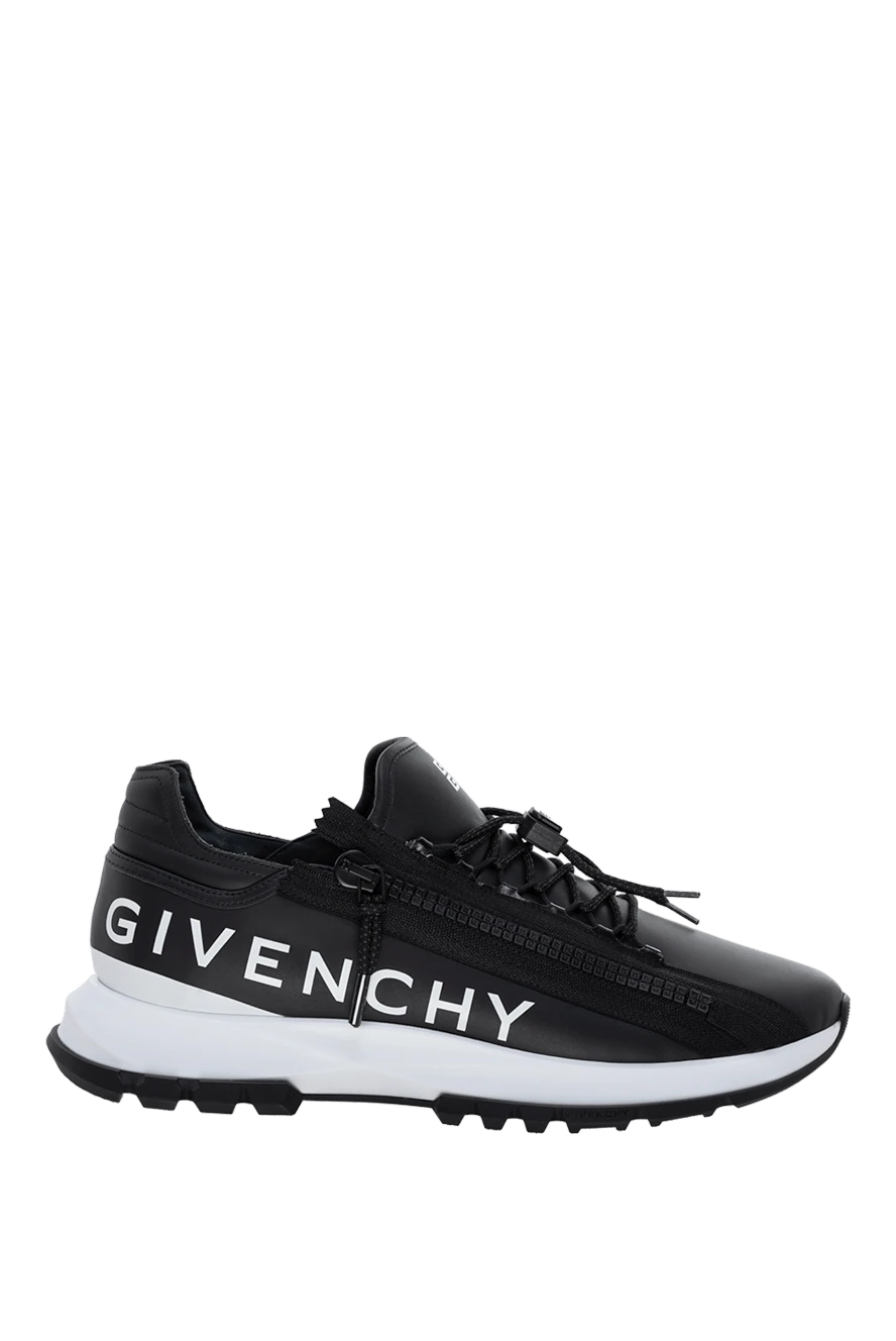 Givenchy man men's black genuine leather sneakers купить с ценами и фото 178226 - photo 1