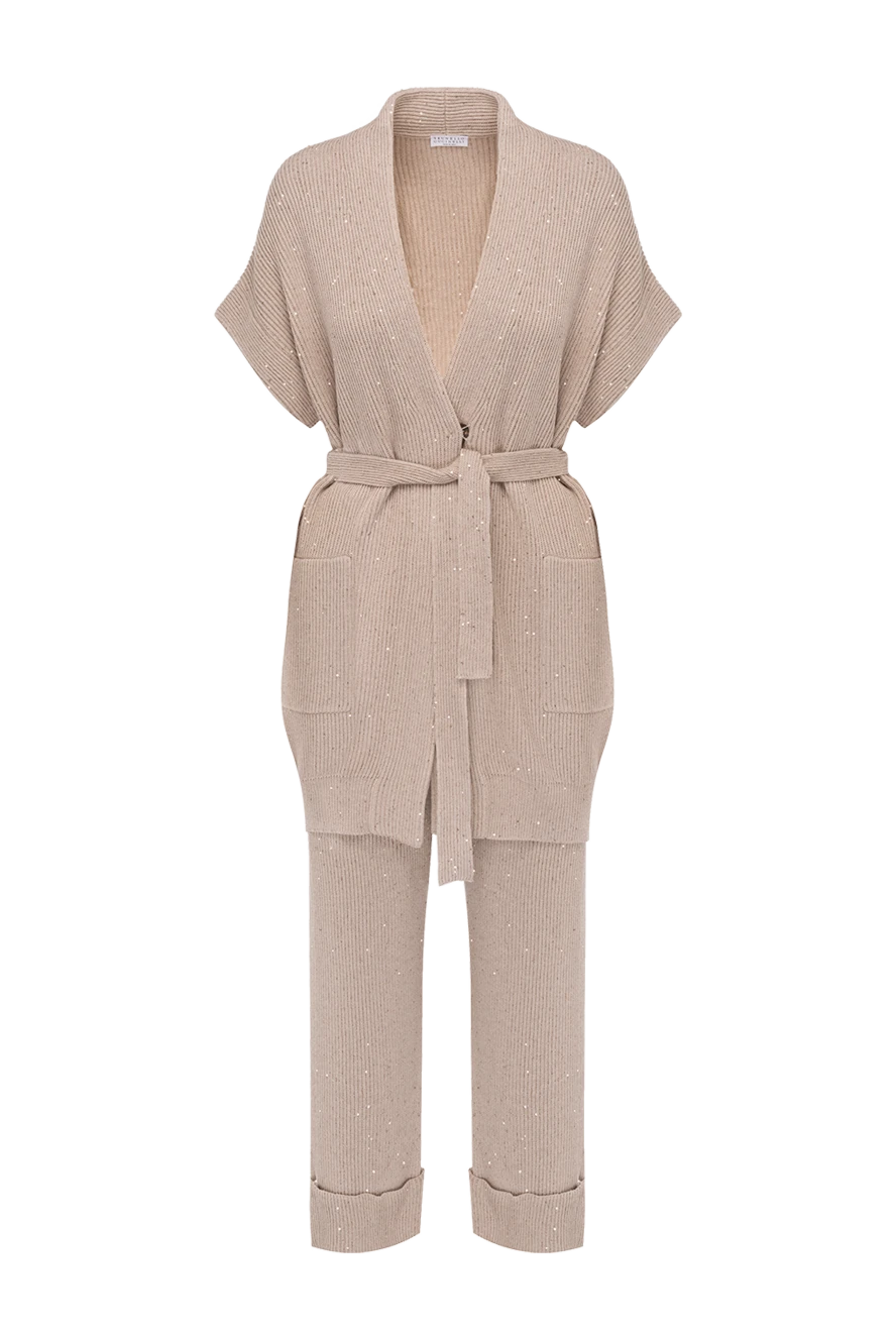 Brunello Cucinelli платье из вязаного трикотажа в рубчик с карманами
178230 - фото 1