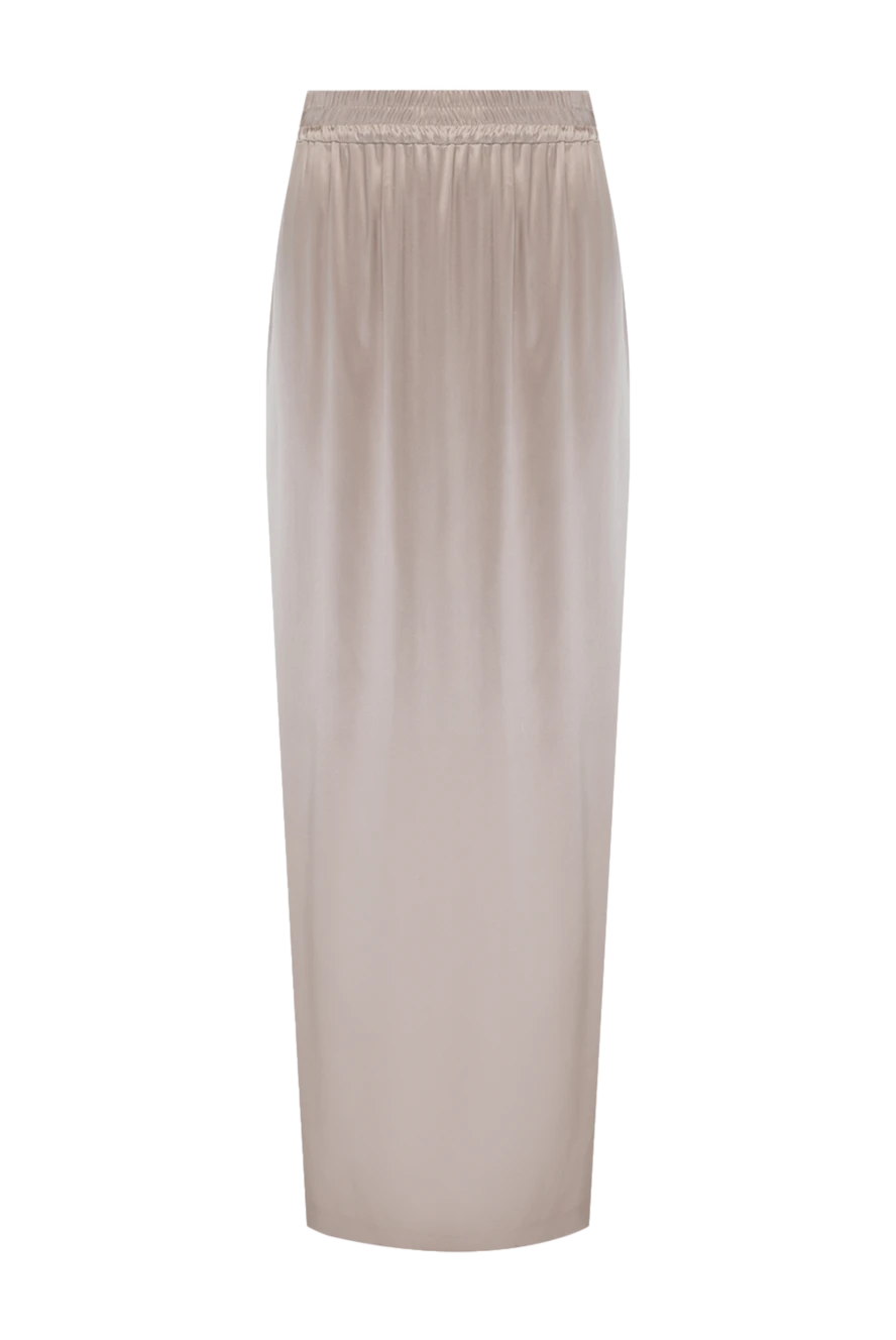 Maxi skirt for women beige
