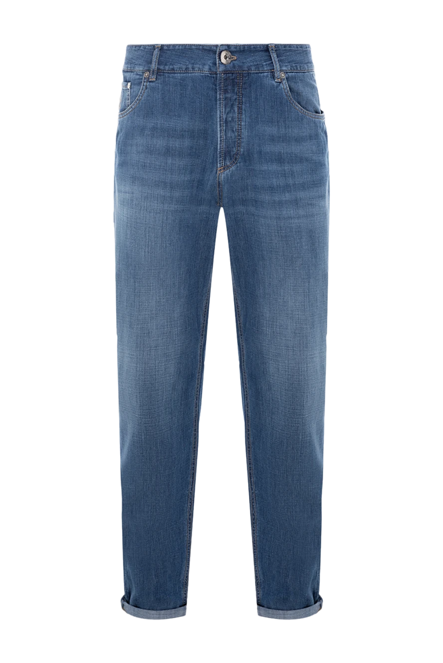 Brunello Cucinelli жұмсақ жуғыш және манжеттер бар ерлерге арналған мақта джинсы
178290 - фото 1