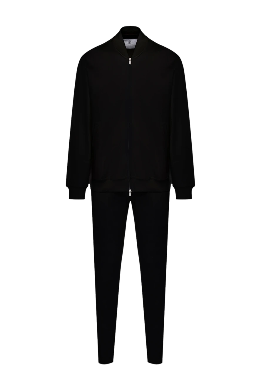 Brunello Cucinelli костюм прогулочный из хлопка и полиамида мужской черный 178342 - фото 1